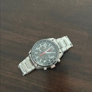 Citizen Black and Silver Chronograph Watch